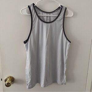 RHONE Workout Tank White & Black Medium